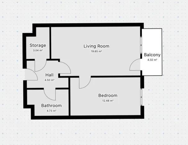 Pronájem bytu 2+kk, Praha - Třebonice, Thomasova, 46 m2