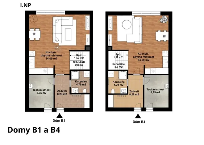 Prodej rodinného domu, České Budějovice, 75 m2