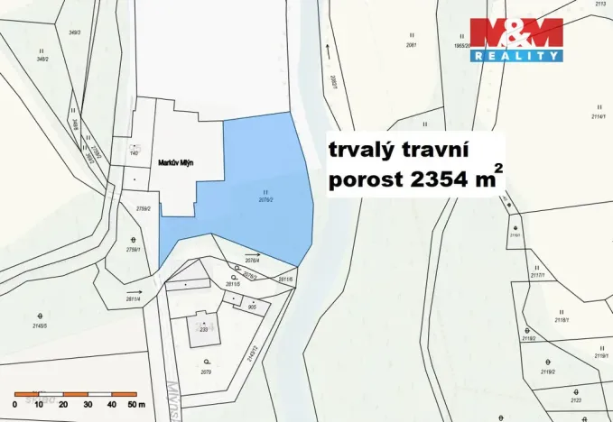 Prodej pozemku pro bydlení, Janovice nad Úhlavou, Mlýnská, 12896 m2