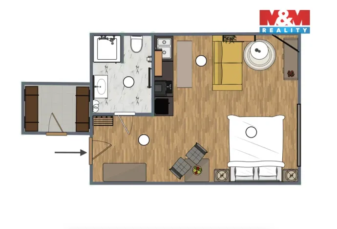 Prodej bytu 1+kk, Vrchlabí - Hořejší Vrchlabí, Horská, 31 m2