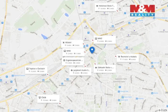 Prodej bytu 3+1, Teplice - Trnovany, Fügnerova, 76 m2