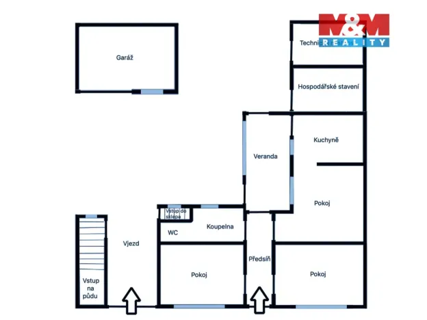 Prodej rodinného domu, Čejkovice, Zahradní, 110 m2