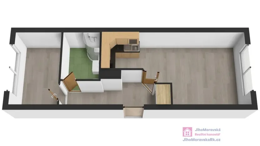 Prodej bytu 2+kk, Břeclav, Slovácká, 36 m2