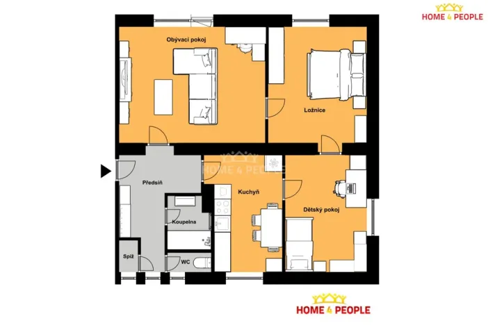 Prodej bytu 3+1, Čáslav - Čáslav-Nové Město, Jeníkovská, 72 m2