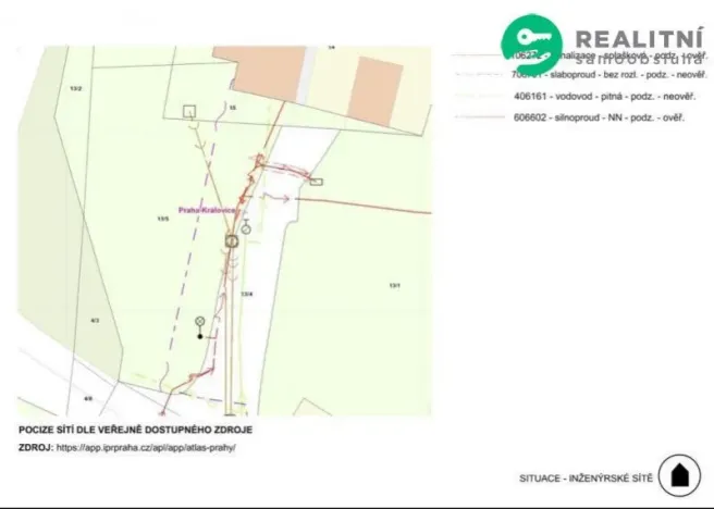 Prodej pozemku pro bydlení, Praha - Královice, Pod hradem, 426 m2