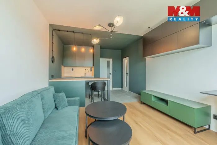 Pronájem bytu 1+kk, Praha - Modřany, Pertoldova, 32 m2