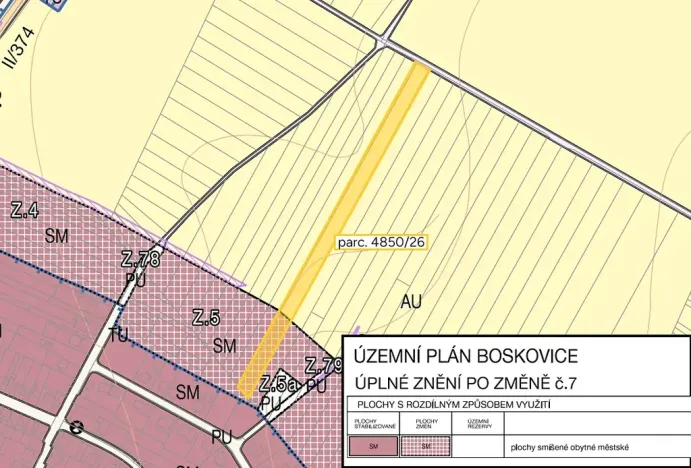 Prodej podílu pozemku pro bydlení, Boskovice, 1935 m2