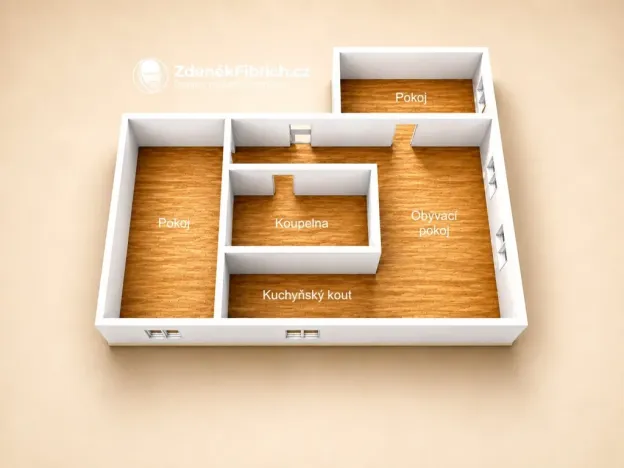 Prodej bytu 3+kk, Chomutov, Partyzánská, 60 m2