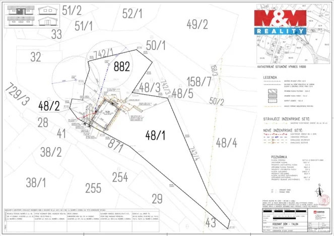 Prodej pozemku pro bydlení, Zásmuky - Nesměň, 1022 m2