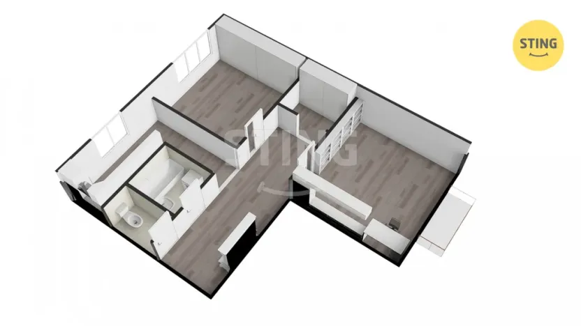 Pronájem bytu 2+1, Ostrava, Plzeňská, 54 m2