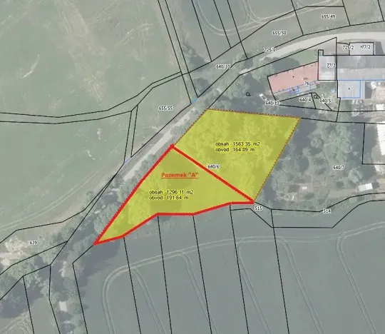 Prodej pozemku pro bydlení, Bouzov, 1296 m2