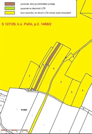 Prodej lesa, Dolní Hořice, 1735 m2
