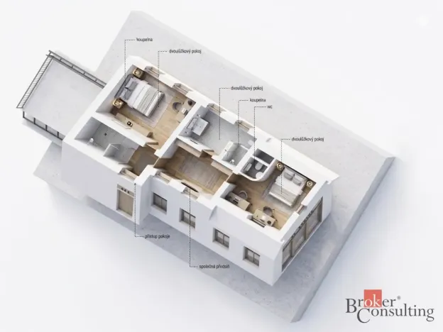 Prodej ubytování, Velké Hoštice, Nádražní, 258 m2