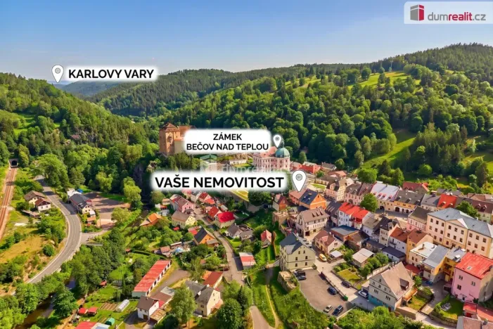 Prodej ubytování, Bečov nad Teplou, nám. 5. května, 246 m2