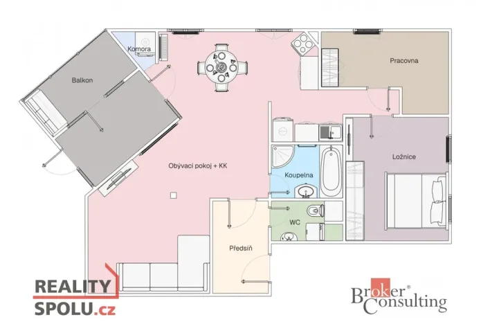 Prodej bytu 3+kk, Trnová, 76 m2
