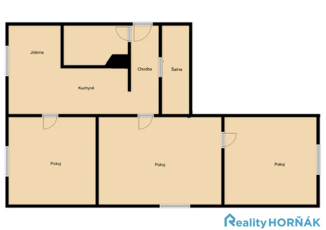 Prodej bytu 3+1, Týn nad Vltavou - Malá Strana, Malostranská, 64 m2