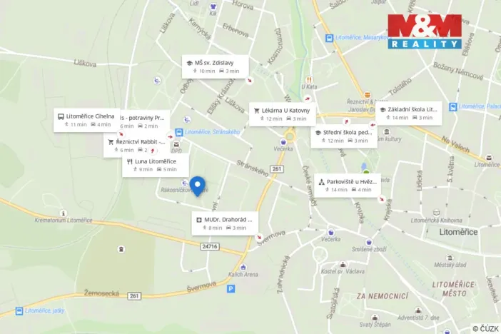 Pronájem bytu 2+1, Litoměřice - Předměstí, Družstevní, 53 m2