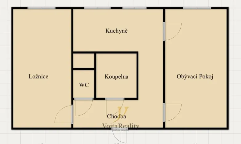 Pronájem bytu 2+1, Beroun, Třída Míru, 54 m2