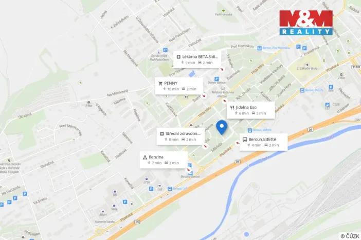 Pronájem bytu 1+1, Beroun - Beroun-Město, Mládeže, 30 m2
