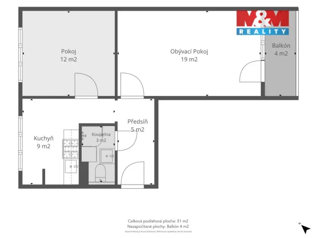 Prodej bytu 2+1, Beroun - Beroun-Město, Košťálkova, 49 m2