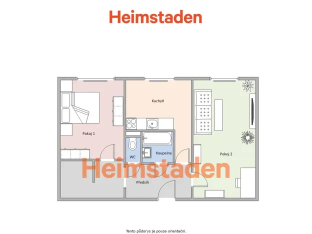 Pronájem bytu 2+1, Karviná - Mizerov, tř. 17. listopadu, 55 m2