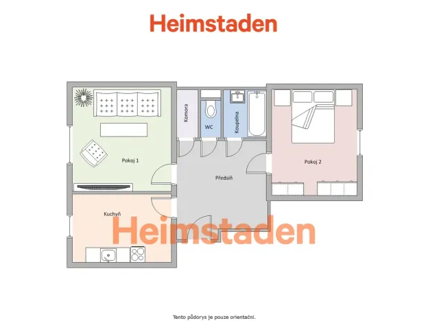 Pronájem bytu 2+1, Havířov - Město, Tylova, 55 m2