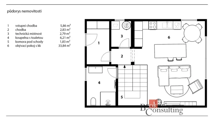 Pronájem rodinného domu, Praha - Kolovraty, Denivková, 102 m2