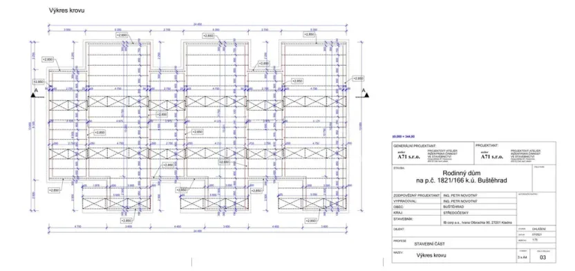 Prodej rodinného domu, Buštěhrad, Vrbová, 95 m2