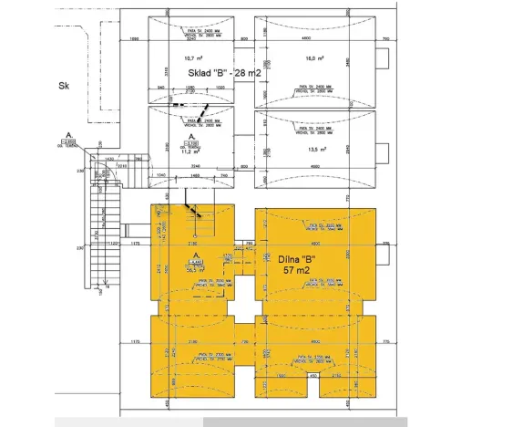 Pronájem výrobních prostor, Praha - Žižkov, Husitská, 57 m2