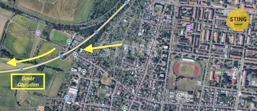 Pronájem garážového stání, Pardubice - Dražkovice, 18 m2