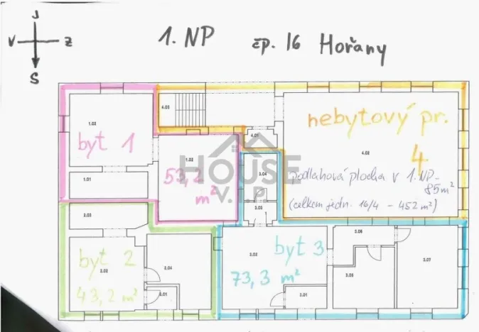 Prodej obchodního prostoru, Hořany, 452 m2