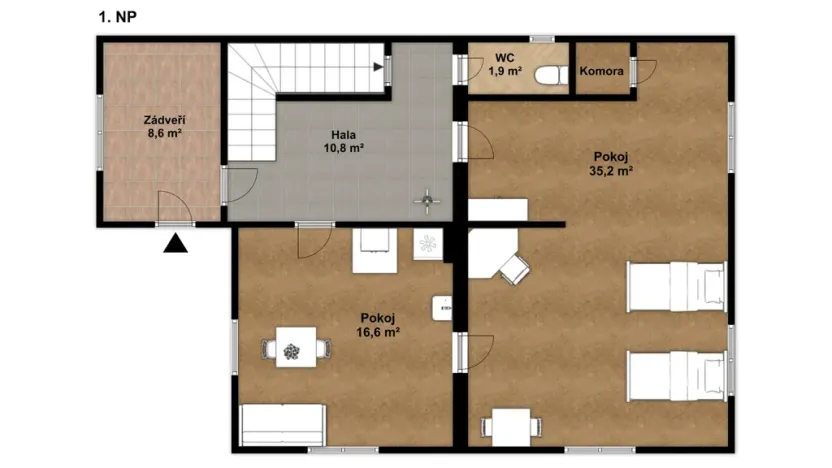 Prodej rodinného domu, Velké Kunětice, 166 m2