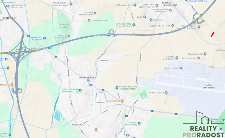 Prodej komerčního pozemku, Brno, 5200 m2