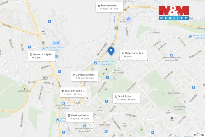Pronájem bytu 2+kk, Rychnov nad Kněžnou, Nové domy, 48 m2