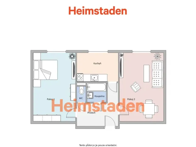 Pronájem bytu 2+1, Havířov - Město, Kapitána Nálepky, 51 m2