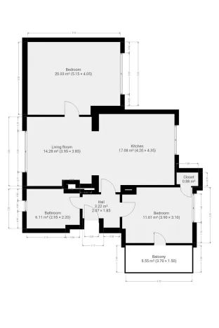 Pronájem bytu 3+kk, Praha - Zbraslav, Romana Blahníka, 78 m2