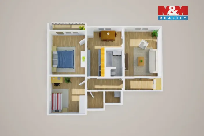Prodej bytu 3+1, Bílina - Teplické Předměstí, Sídliště Za Chlumem, 76 m2