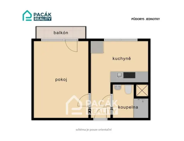 Pronájem bytu 1+1, Olomouc, Hraniční, 35 m2