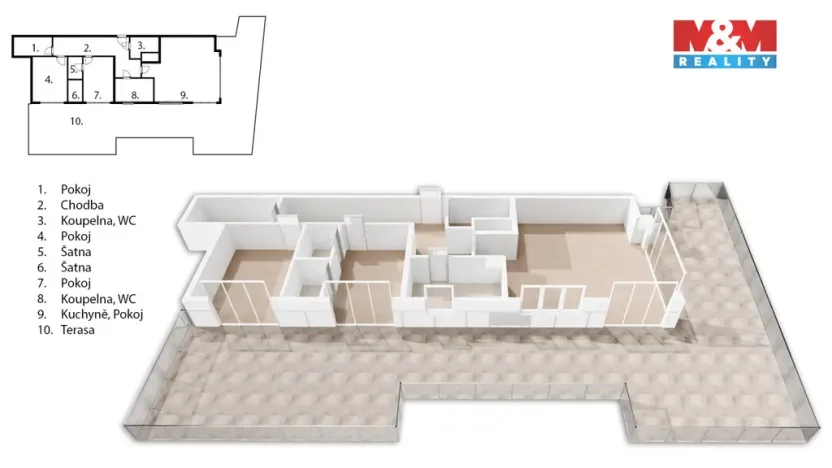 Prodej bytu 4+kk, Olomouc, Eduarda Hamburgera, 104 m2