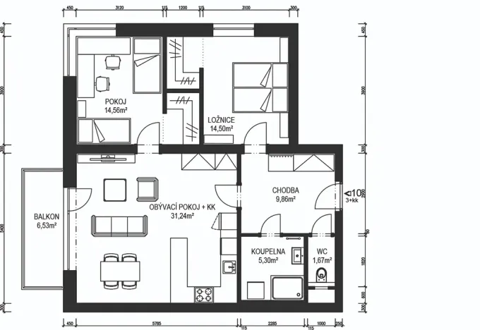 Prodej bytu 3+kk, Ústí nad Orlicí, Kladská, 82 m2