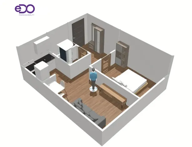 Pronájem bytu 2+kk, Praha, Dürerova, 39 m2