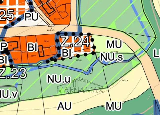 Prodej pozemku, Pohled, Rouštany, 2377 m2