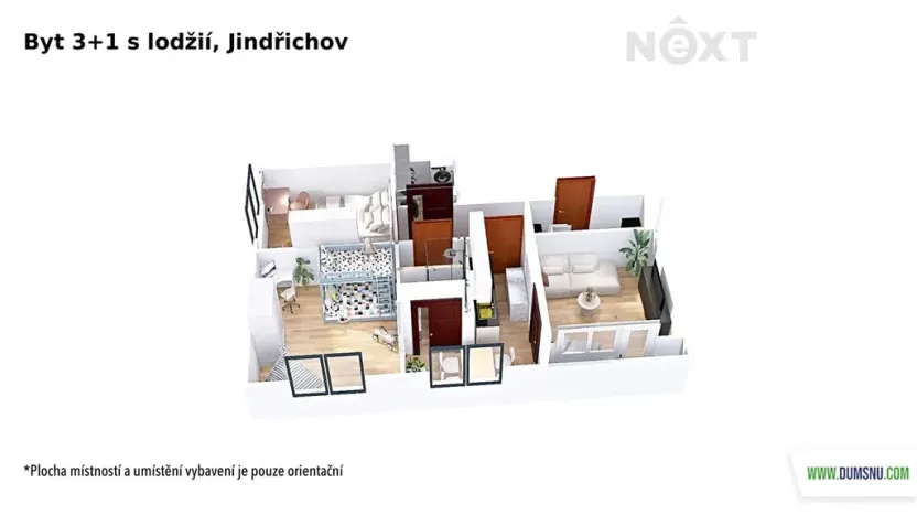 Prodej bytu 3+1, Jindřichov, 69 m2
