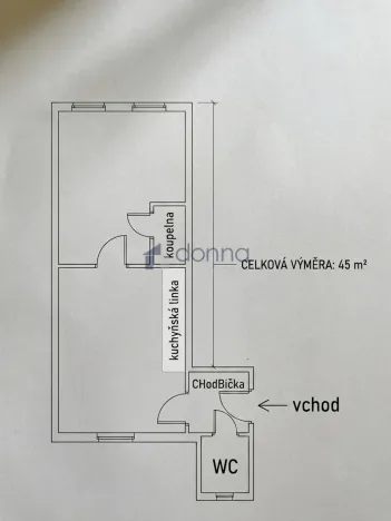 Pronájem bytu 2+kk, Praha, Lublaňská, 45 m2