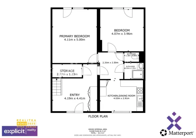 Pronájem bytu 2+1, Uherský Brod, Bedřicha Smetany, 82 m2