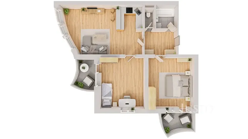 Prodej bytu 3+kk, Třeboň, U Francouzů, 78 m2
