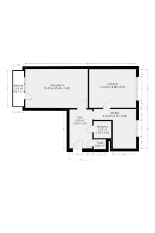 Pronájem bytu 2+1, Praha - Vokovice, Africká, 51 m2