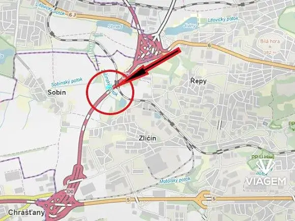 Prodej pole, Praha - Zličín, 3512 m2
