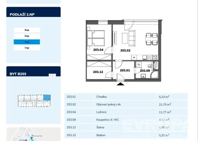 Pronájem bytu 2+kk, Vrchlabí, Labská, 50 m2