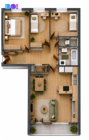 Prodej bytu 4+kk, Praha, Okořská, 69 m2
